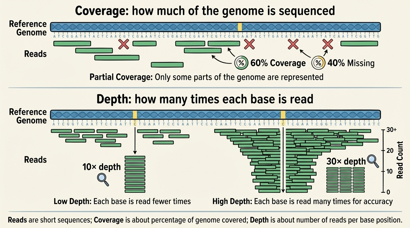 Coverage and depth explained