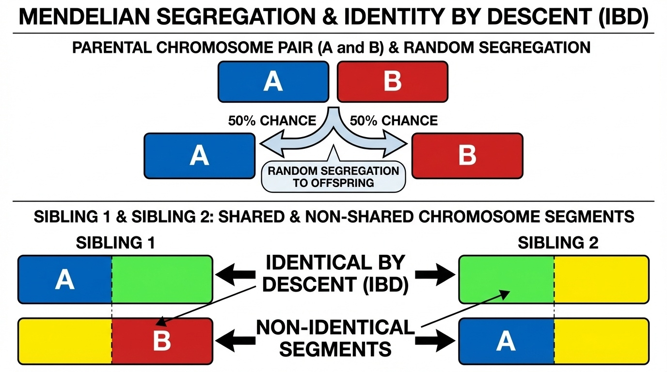 Figure 9-2: Mendelian Segregation and Identity by Descent