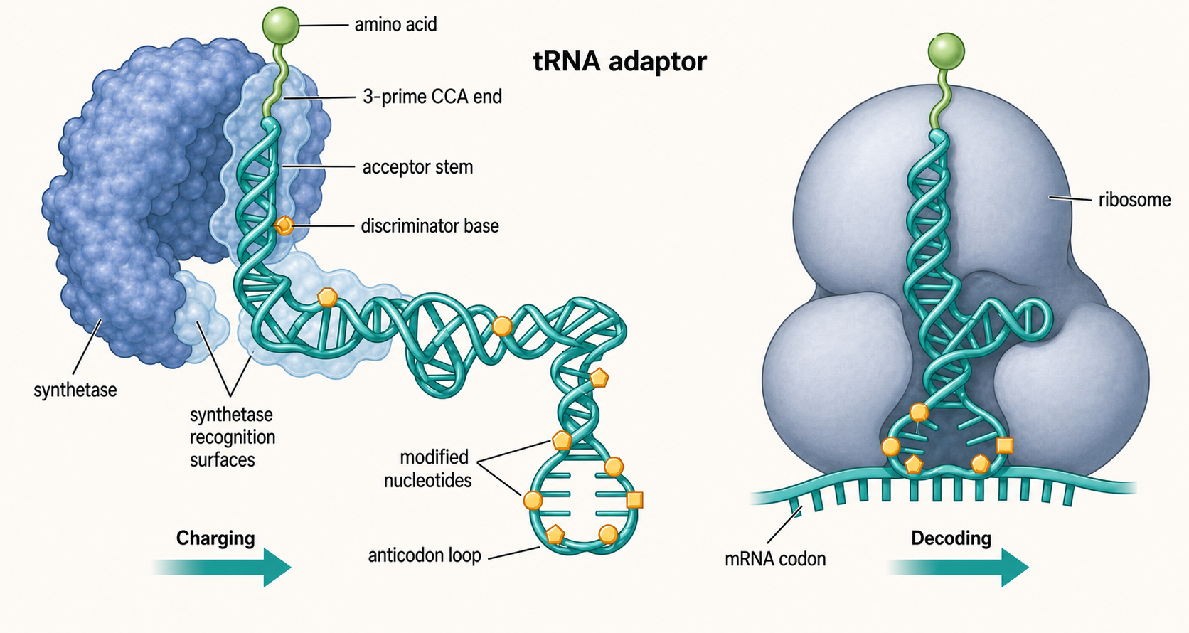 Figure 10.2. tRNA as an Adaptor