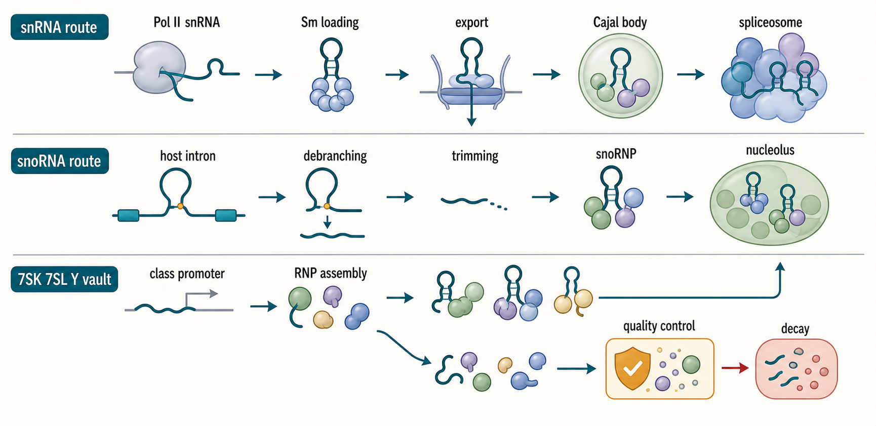 Figure 45.3. Vault particle, particle-bound RNA, and particle-independent vault-RNA complexes