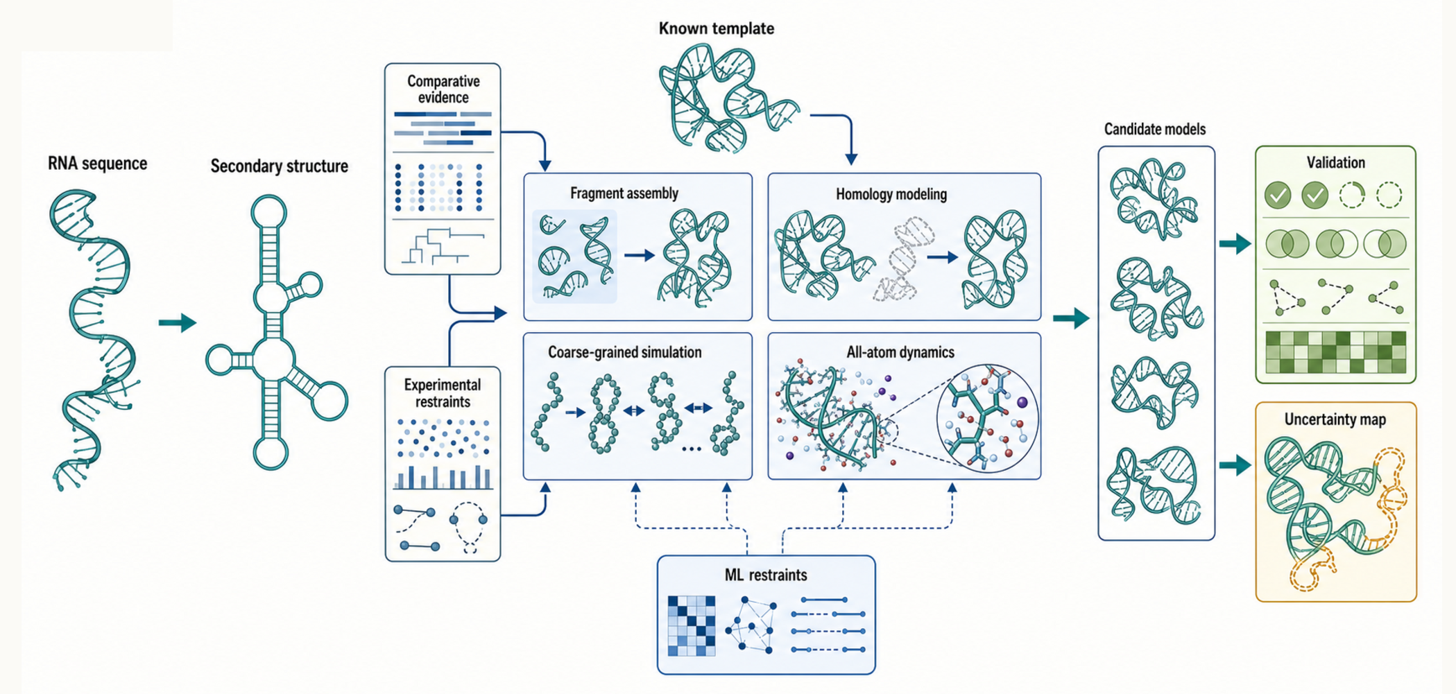 Figure 64.1. Choosing a Modeling Strategy for RNA Tertiary Structure