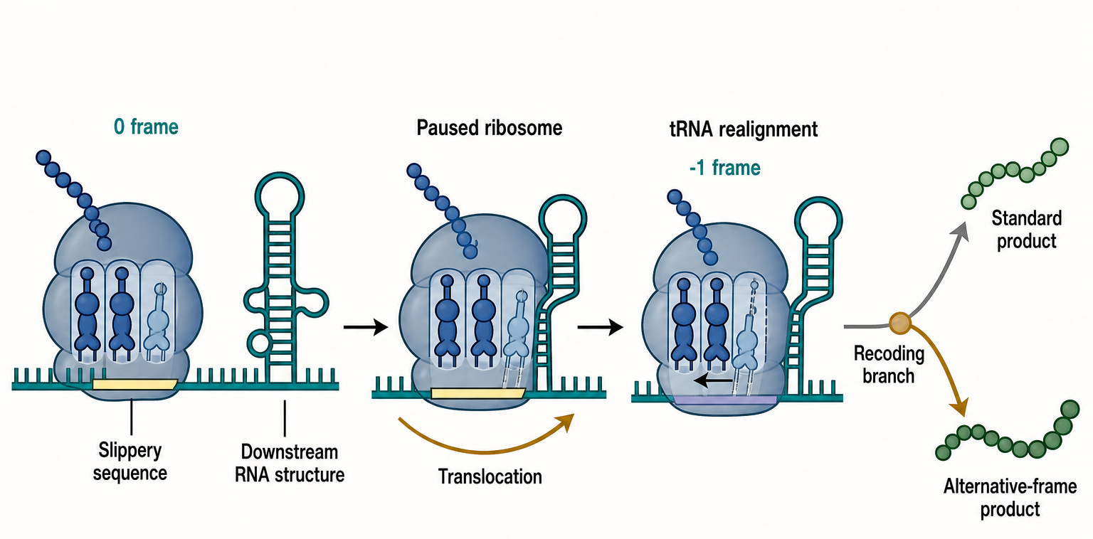 Figure 69.3. Programmed -1 Ribosomal Frameshifting