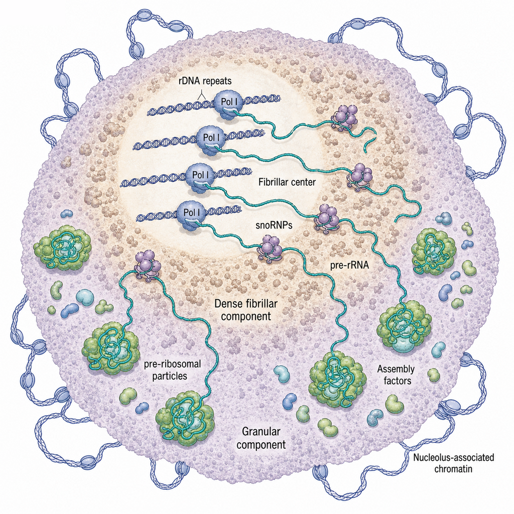 Figure 95.2. Nucleolar rRNA-Centered Organization