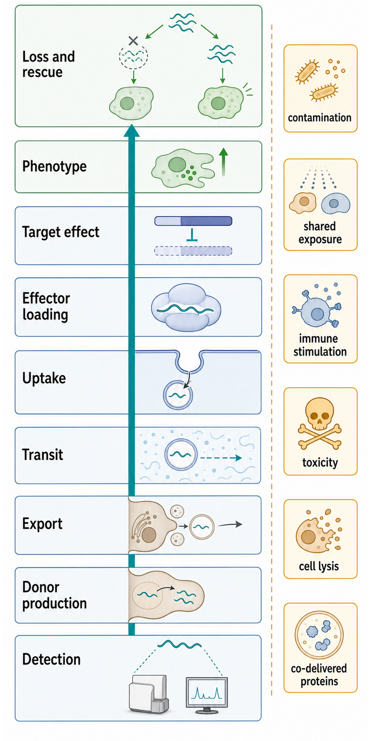 Figure 107.3. Evidence Ladder for Intercellular and Cross-Organism RNA Communication