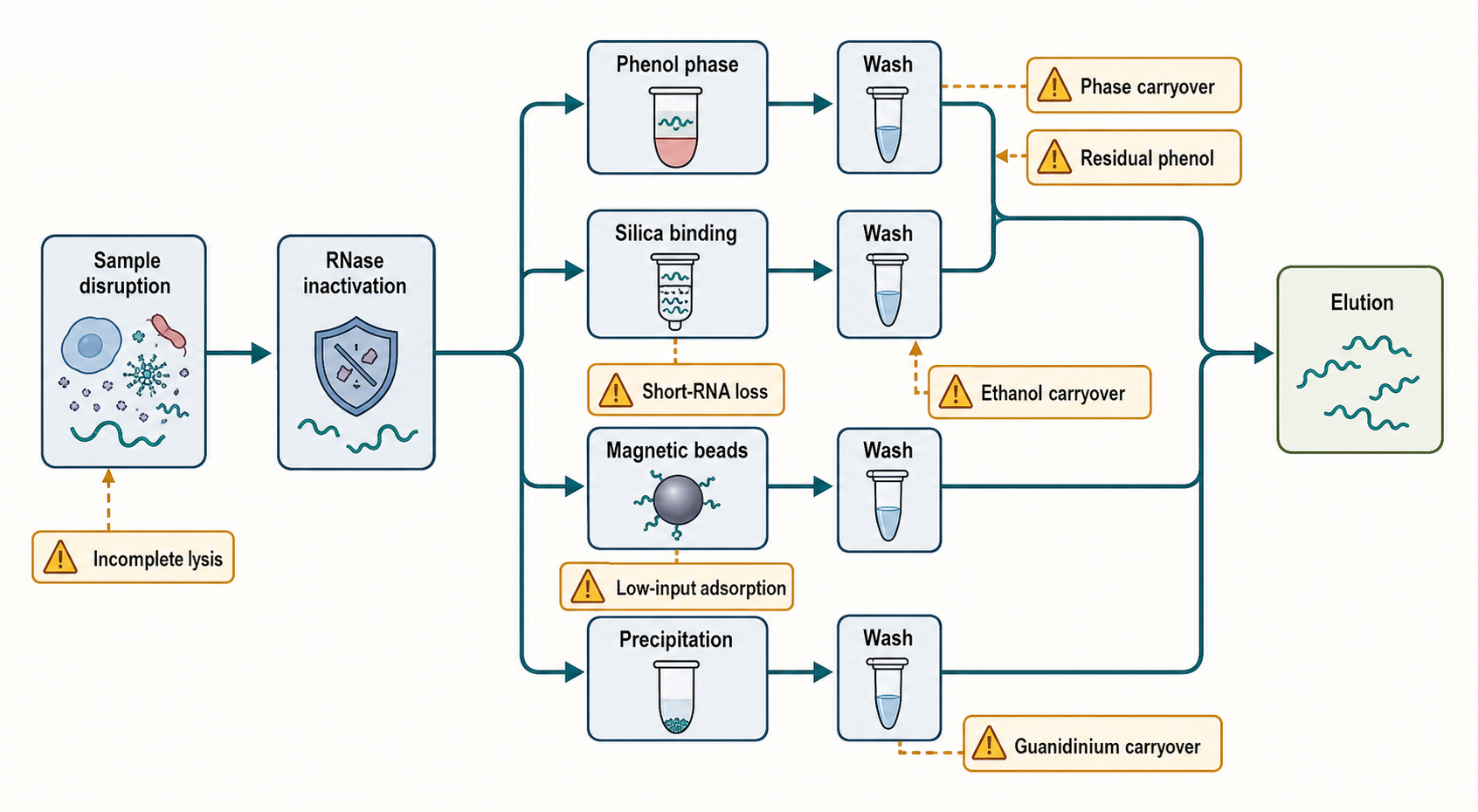 Figure 122.2. Extraction Chemistry Workflow and Failure Points