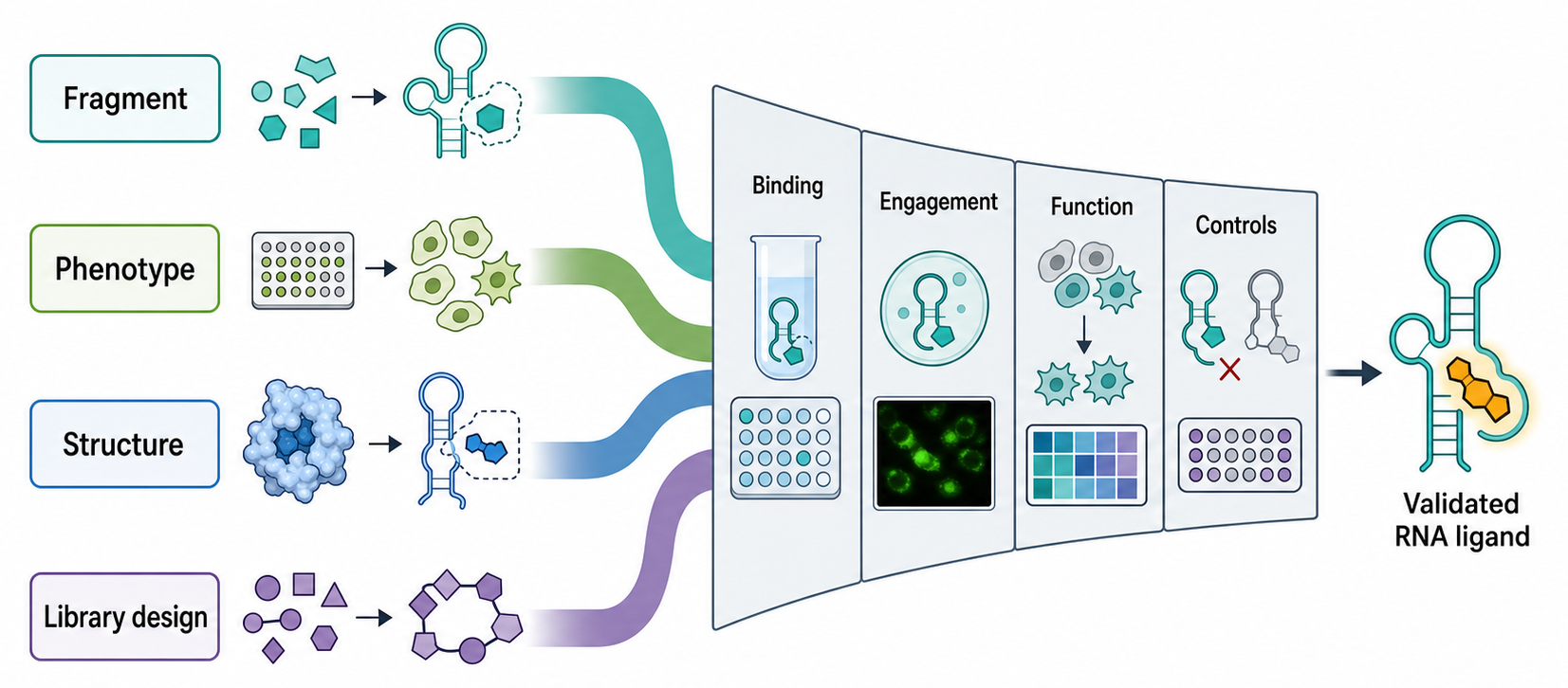 Figure 162.2. Discovery routes for RNA-targeted ligands