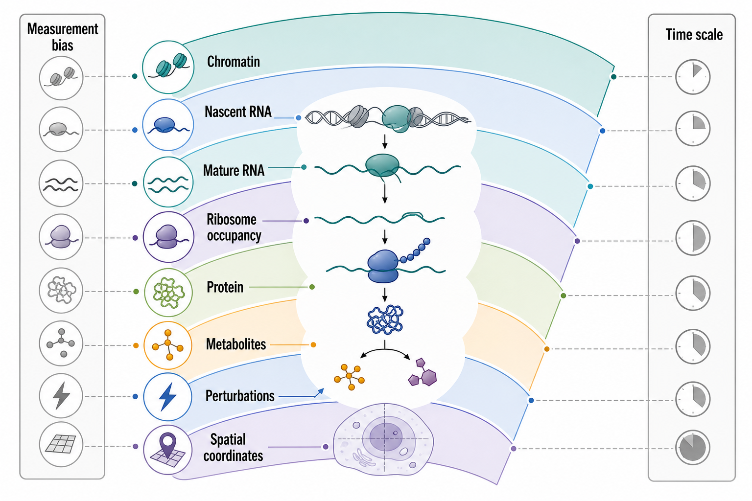 Figure 146.1. Multi-Omics Layers Around an RNA-Centered Gene Expression Program