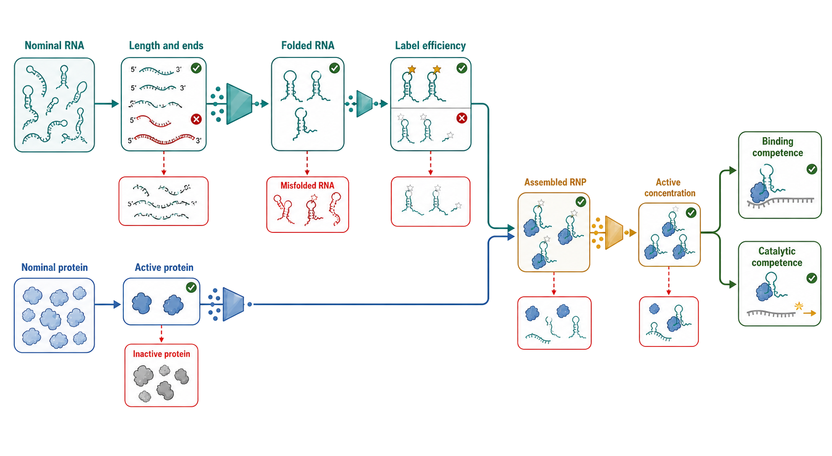 Figure 124.1. Nominal material is filtered into active reacting species