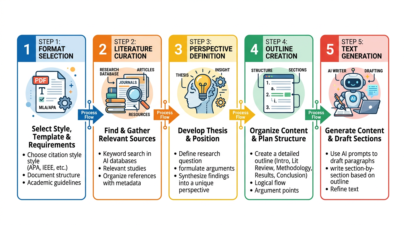 AI 논문 작성 5단계 워크플로우