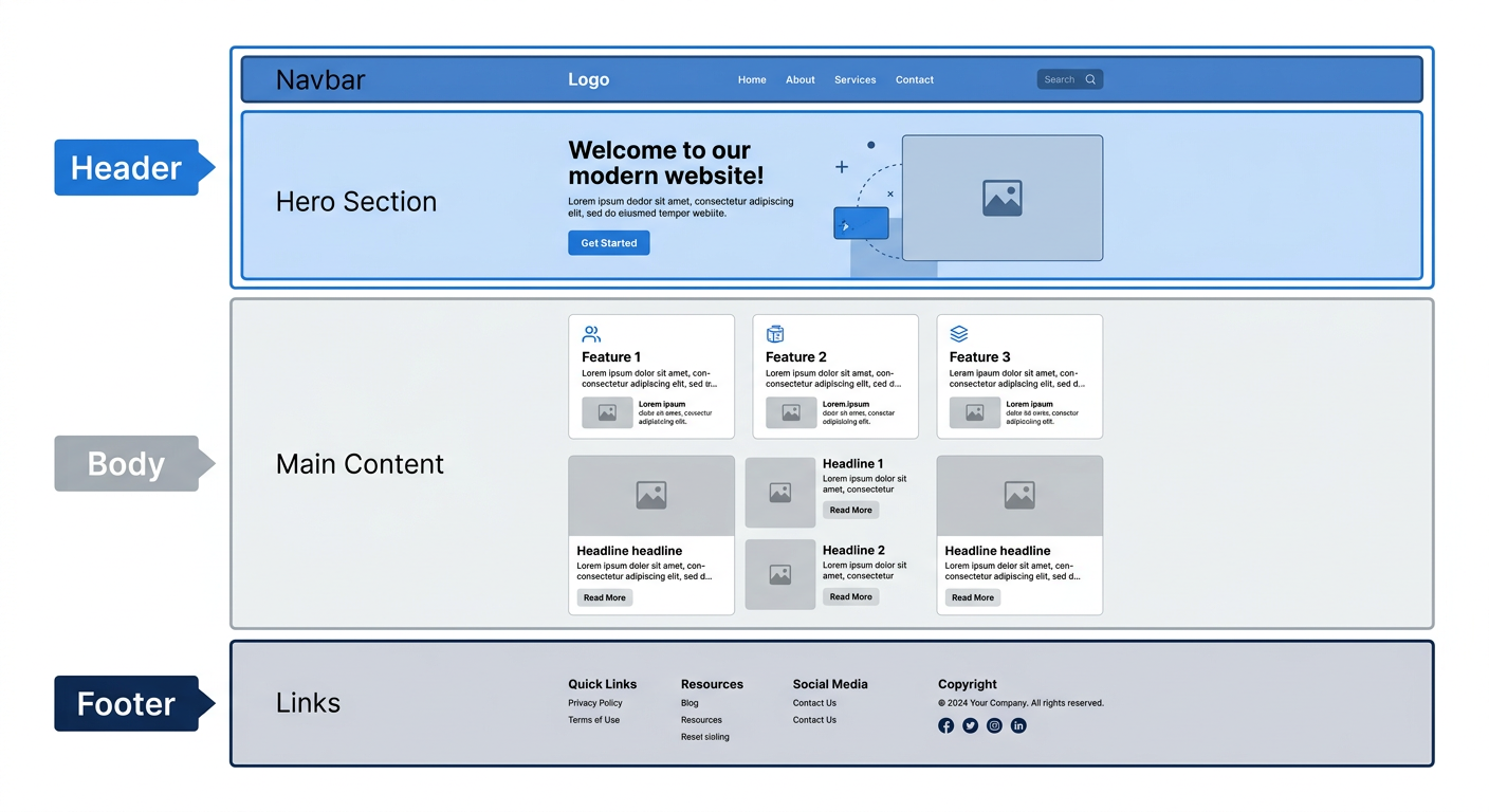 웹 페이지 구조
